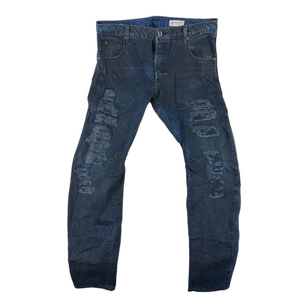 G Star Raw ARC 3D Slim Restored Denim Distressed 34X32 Excellent